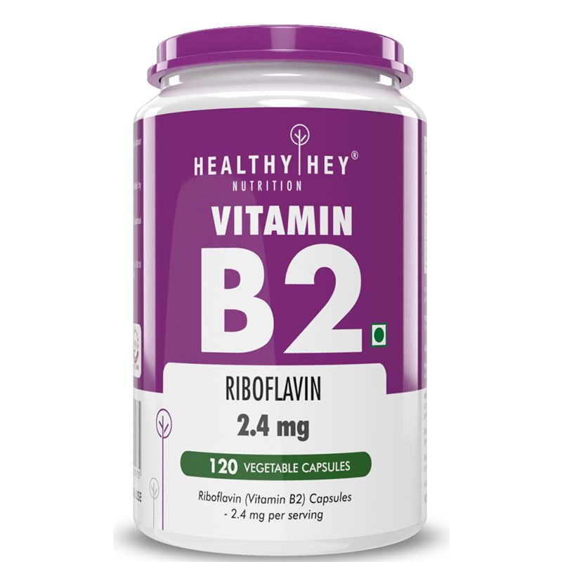 HealthyHey Nutrition Vitamin B2 Riboflavin 2.4mg Veg Capsules Buy